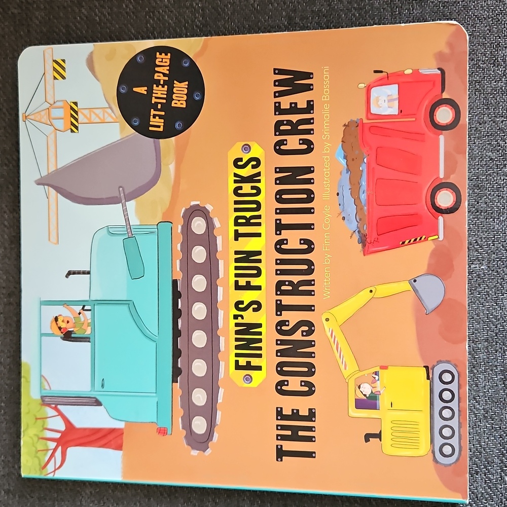 Kids Book Finn's Fun Trucks Construction Crew